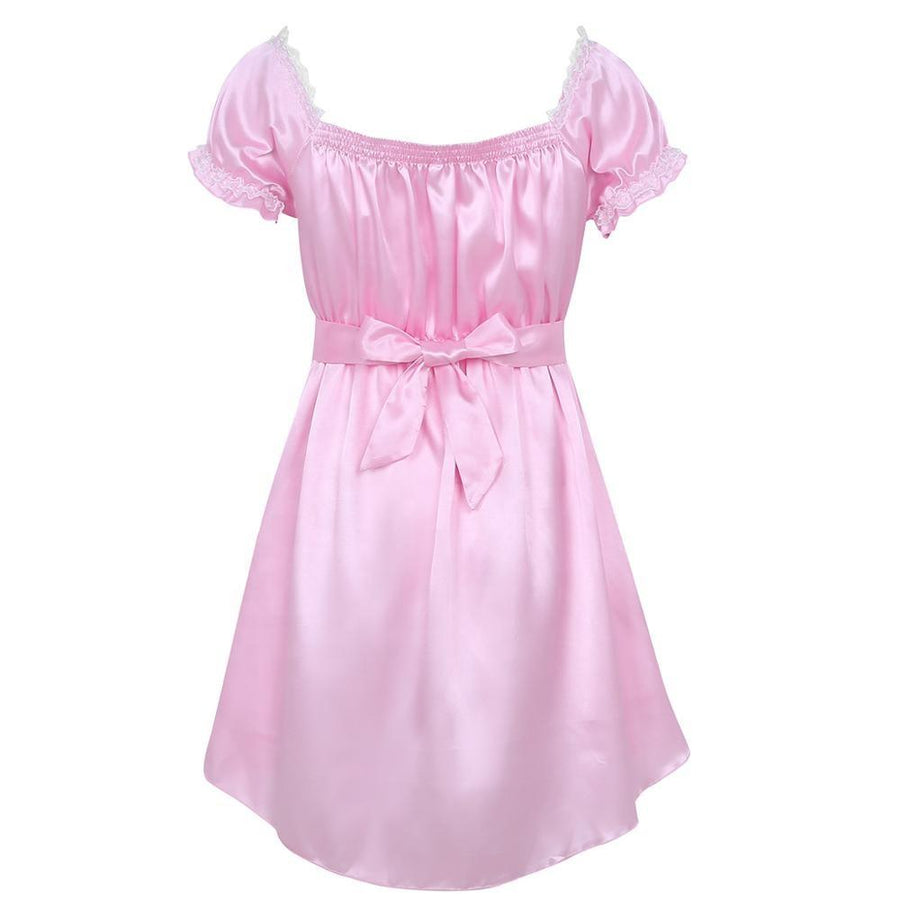 Short Sleeve Satin Sissy Dress, gallery view 2