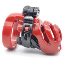 Load image into Gallery viewer, Red/Black Resin Male Chastity Cage
