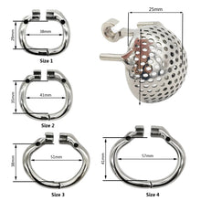 Charger l&#39;image dans la galerie, Dispositif de chasteté en nid d&#39;abeille en acier inoxydable
