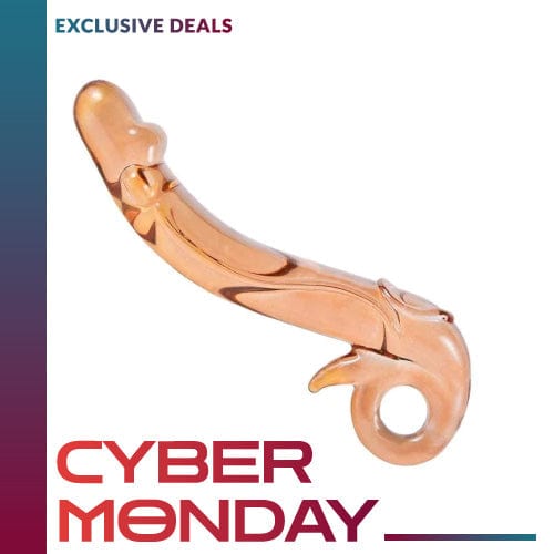 Golden Dragon Glass Dildo BDSM product view