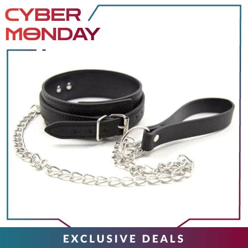Master's Pet Black Slave Collar product view