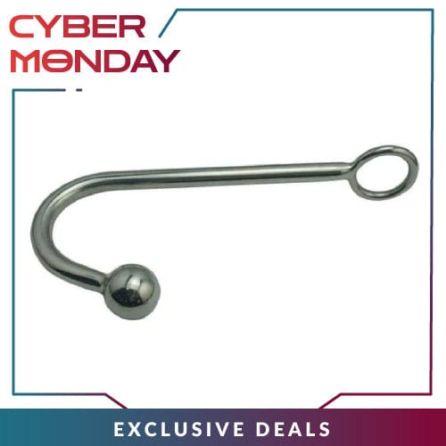Stainless-Steel Various Bead Sizes Anal Hook 9 Inches Long size guide, gallery view 1