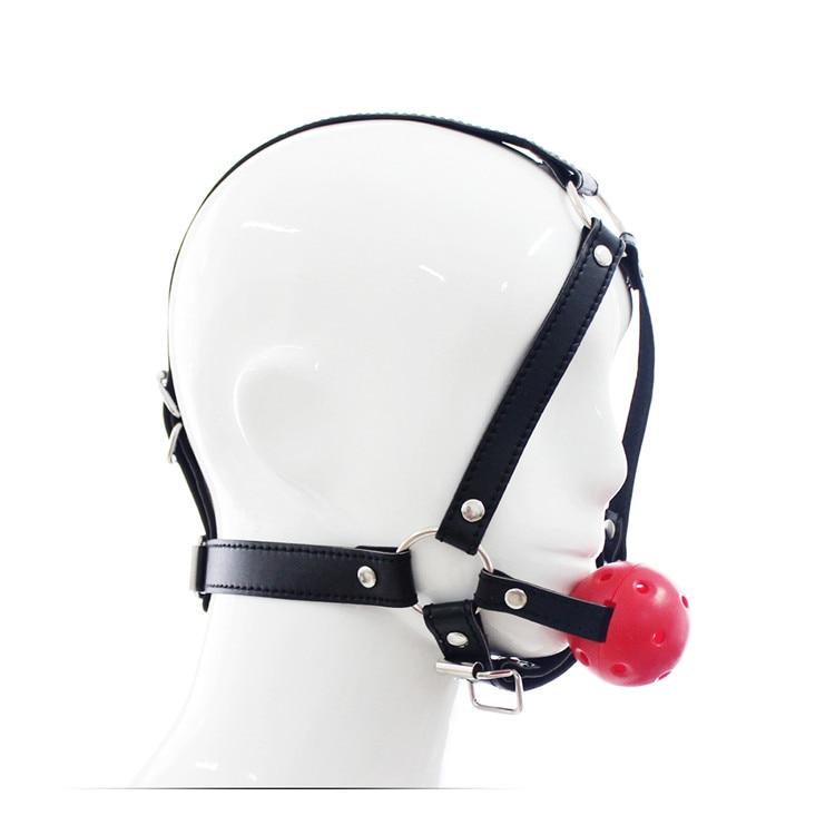 Mouth Gag Harness Leather Bondage, gallery view 2