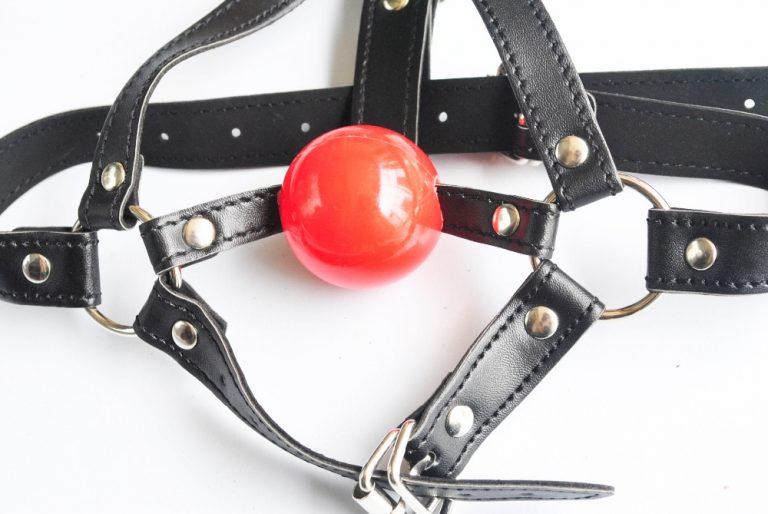 Mouth Gag Harness Leather Bondage, gallery view 4