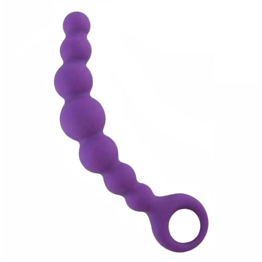 Silicone Purple Anal Beads product view
