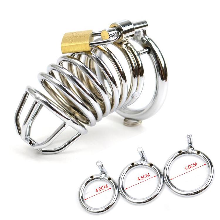 Bailey Metal Chastity Device 3.31 inches long, gallery view 5