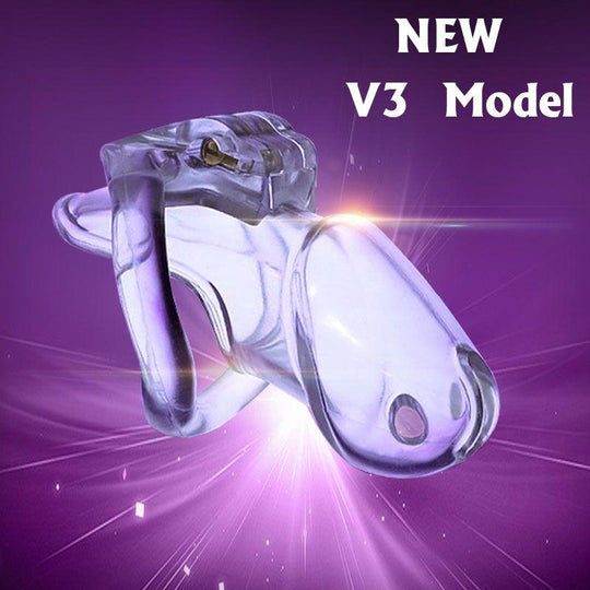 Ella Chastity Device 3.23 inches, 3.82 inches, 4.02 inches, and 4.33 inches long size guide, gallery view 1