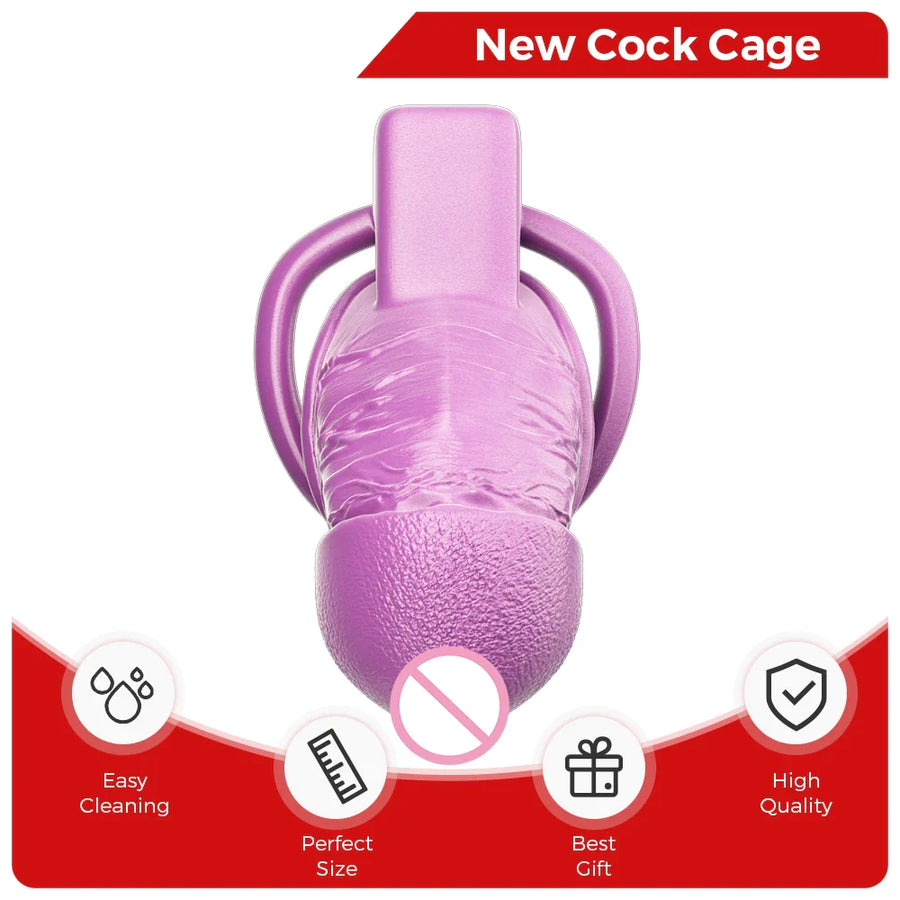 Mistress Shiny Penis Chastity Cage product view