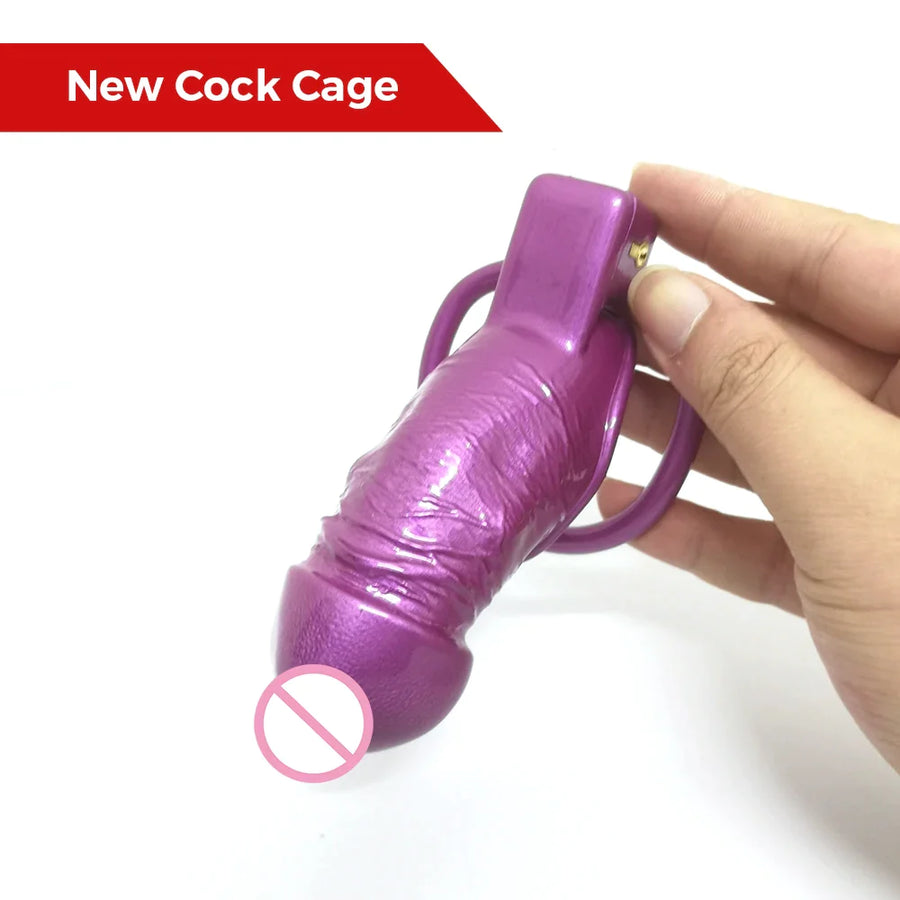 Mistress Shiny Penis Chastity Cage, gallery view 2