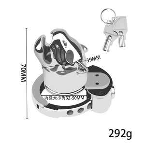 New BDSM Tiger Head Adjustable Male Chastity Cage