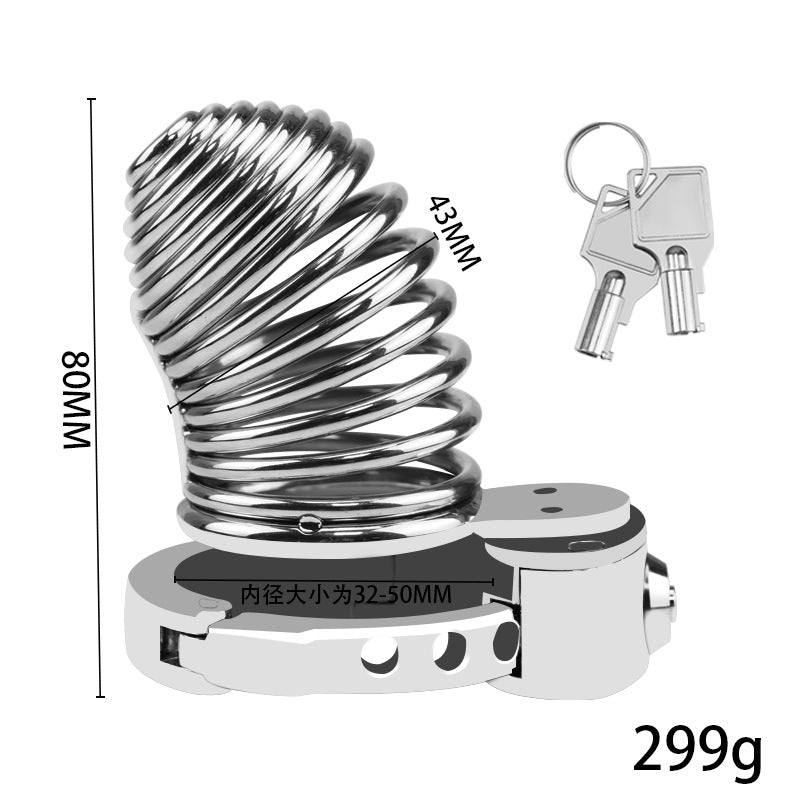 New BDSM #66 Adjustable Male Chastity Cage, gallery view 3