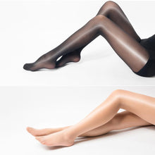 Load image into Gallery viewer, Sexy Oil Open Crotch Shiny Tights
