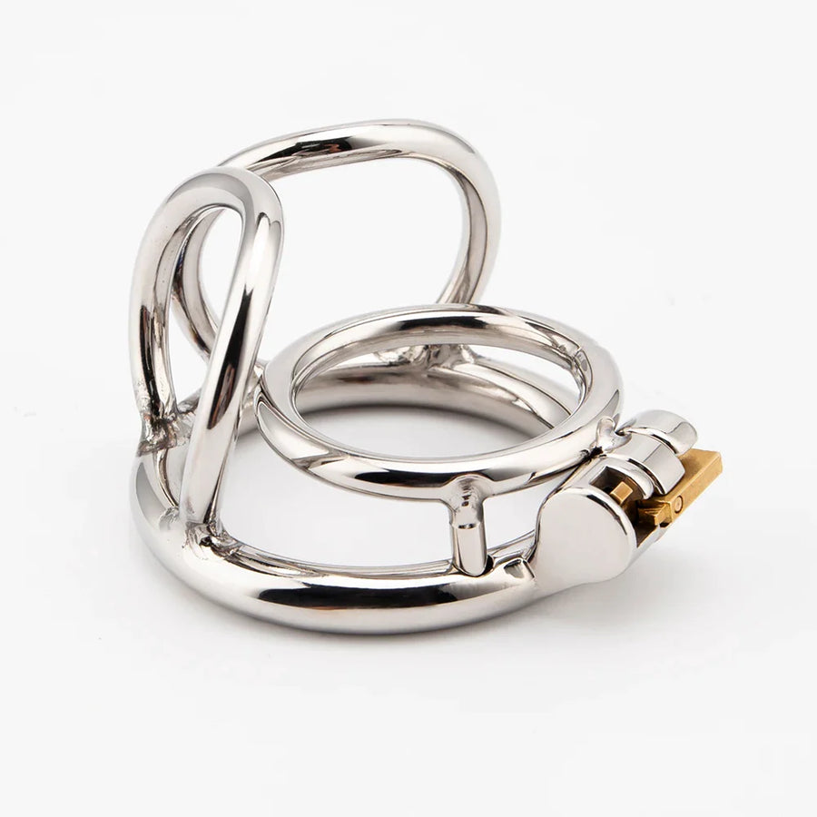 Stainless Steel Balls Chastity Penis Cage, gallery view 5