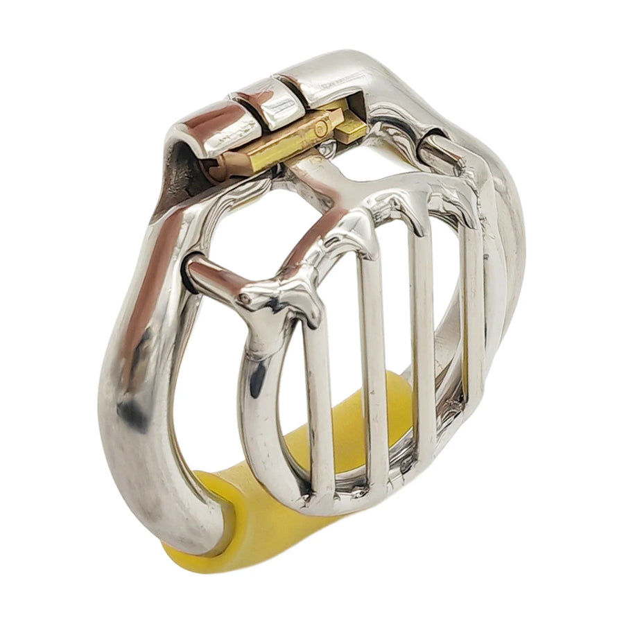 Newest Flat Cage Stainless Steel Male Chastity Device product view