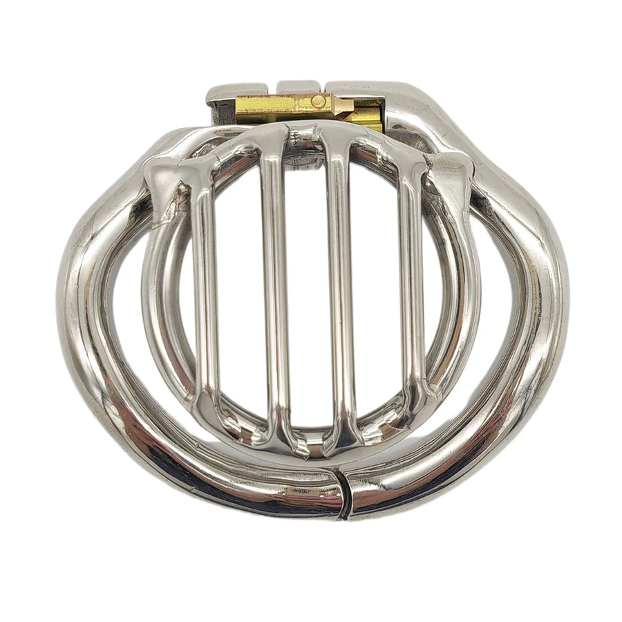 Newest Flat Cage Stainless Steel Male Chastity Device, gallery view 6