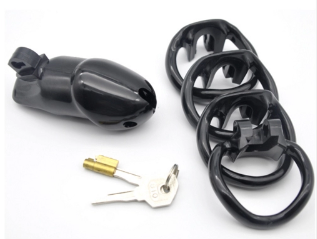 Black Resin Chastity Kit, gallery view 2