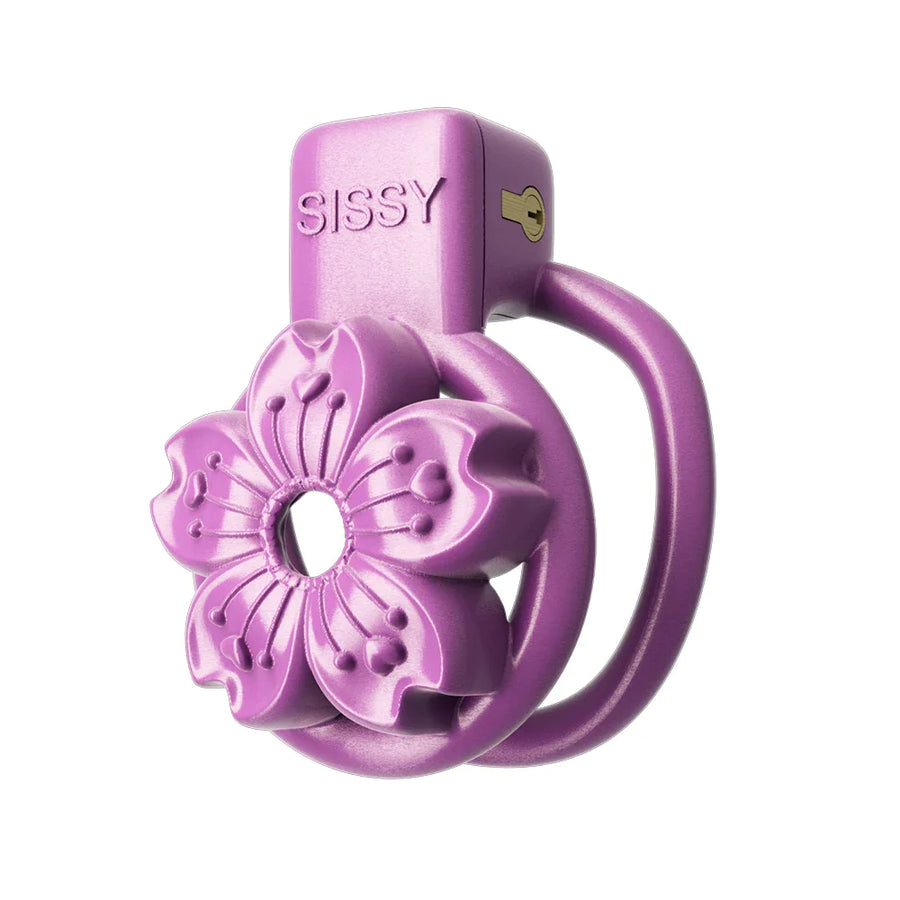 Purple SISSY Petal Chastity Cage, gallery view 3