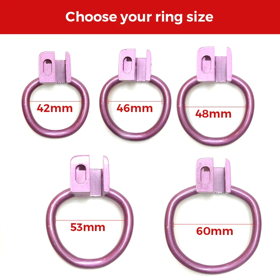 Purple SISSY Petal Chastity Cage, gallery view 6