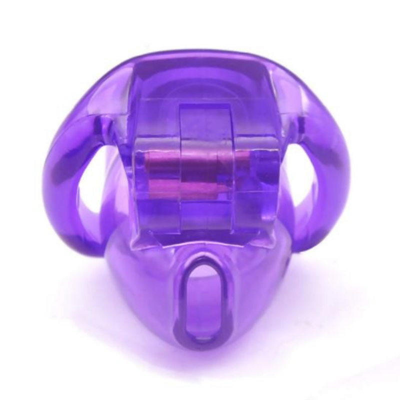 Purple Nub Resin Chastity Cage product view