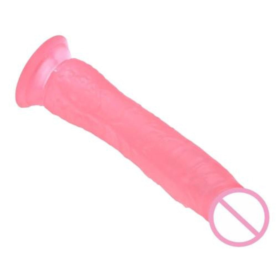 Flexible Jelly Sucker Pink Dildo BDSM, gallery view 2