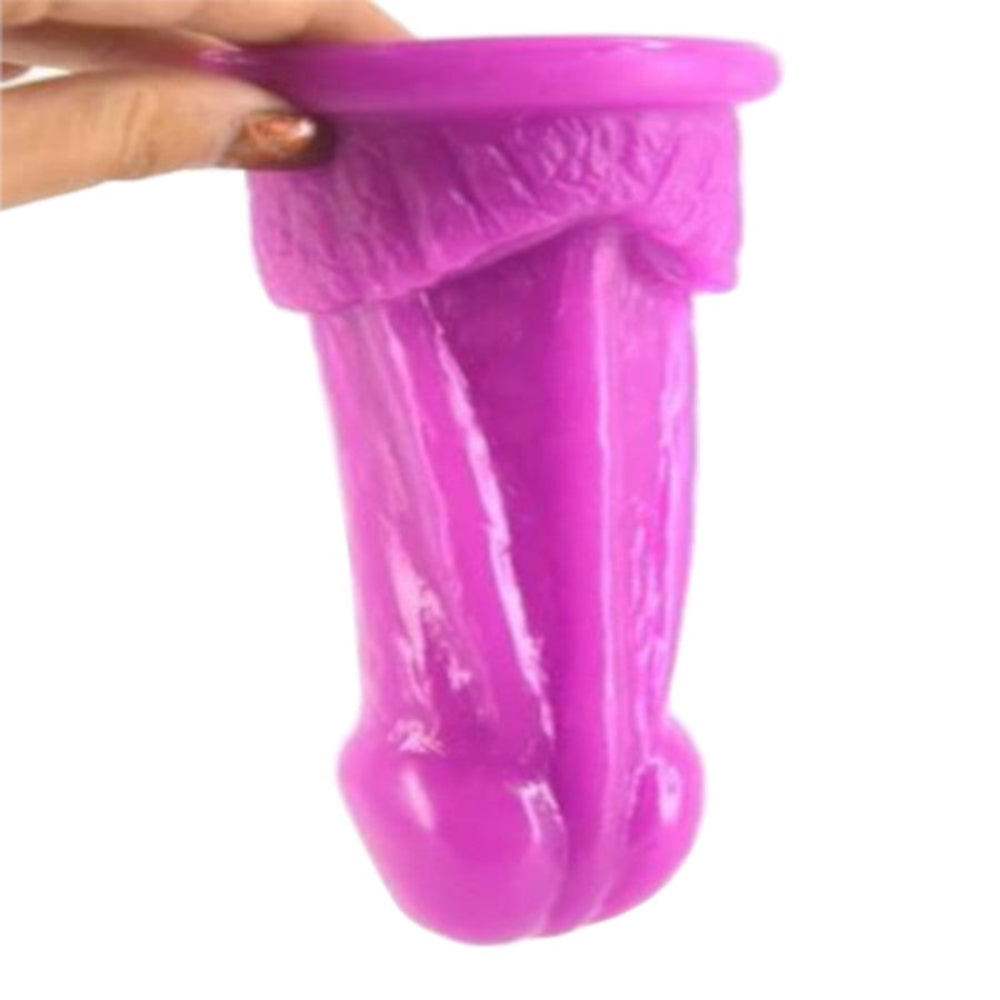Lifelike Crocodile Dong Purple Dildo With Suction Cup BDSM, gallery view 2