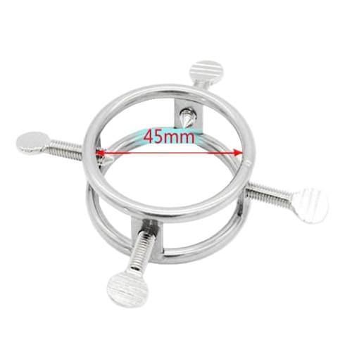 Torture Stimulation Silver Cock Ring BDSM