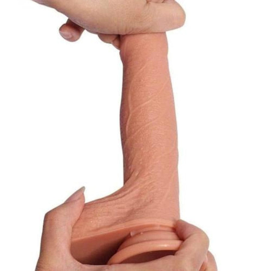 Realistic 8 Inch Dildo With Foreskin BDSM, gallery view 3