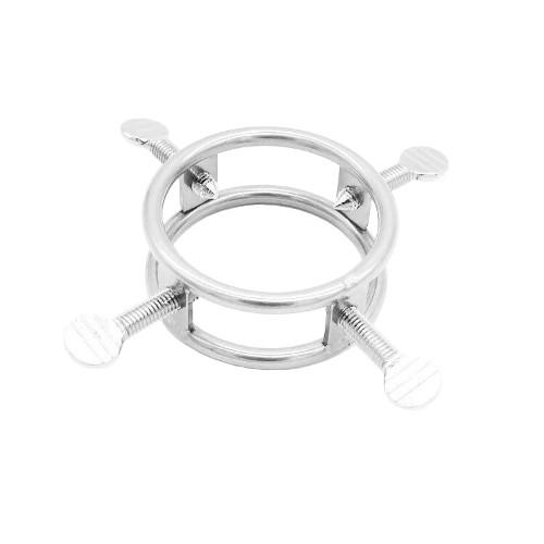 Torture Stimulation Silver Cock Ring BDSM, gallery view 2