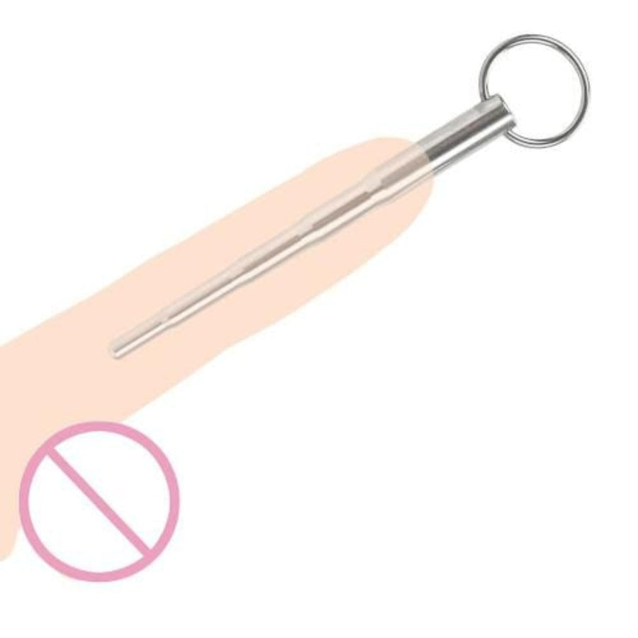 BDSM Sounding Therapy Penis Plug with Ring, gallery view 4