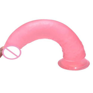 Flexibler Jelly Sucker Rosa Dildo BDSM