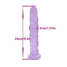 Charger l&#39;image dans la galerie, Gode ​​ceinture violet pour embrocher la chatte de 9 pouces
