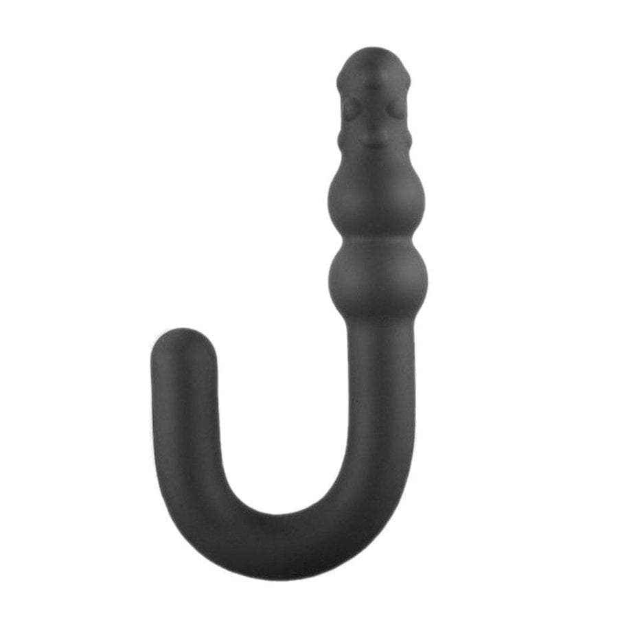 Silicone Black Anal Hook 6.1 Inches Long product view