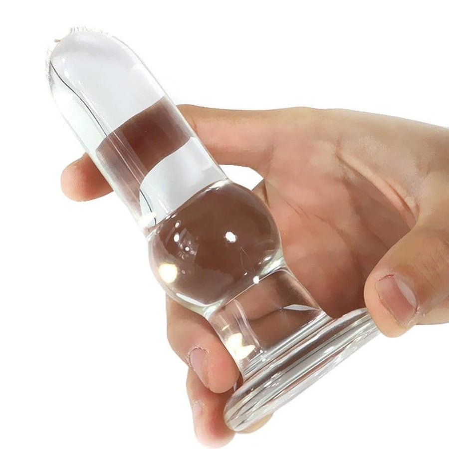 Transparent Tower Glass Butt Plug BDSM, gallery view 3