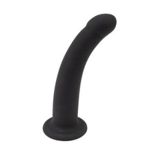 Charger l&#39;image dans la galerie, Gode ​​lisse noir de 5 pouces avec ventouse BDSM
