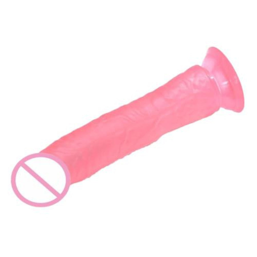 Flexible Jelly Sucker Pink Dildo BDSM, gallery view 3