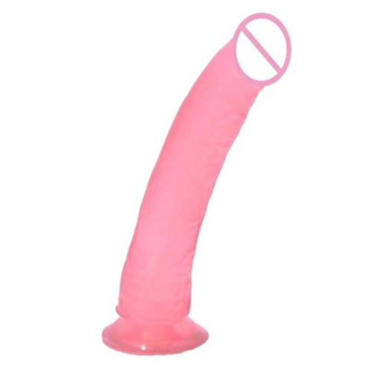 Flexible Jelly Sucker Pink Dildo BDSM product view