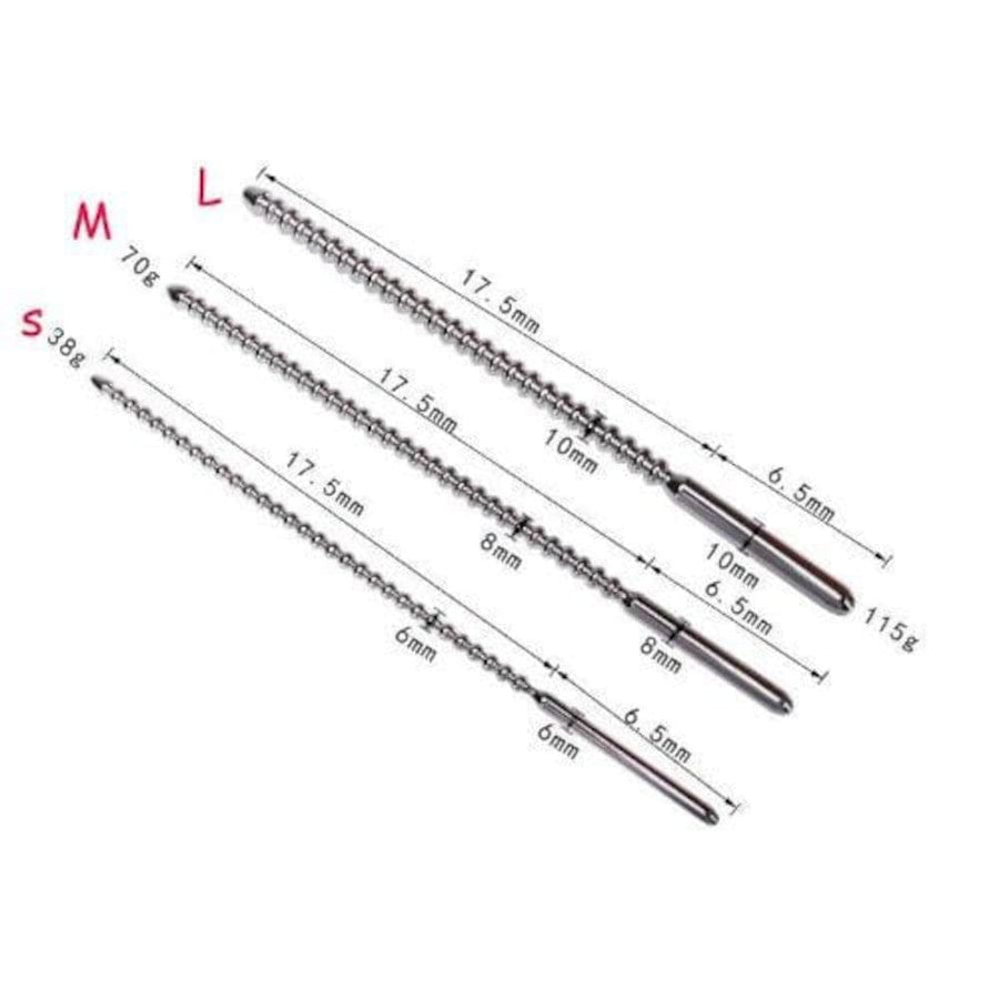 BDSM Solid Beaded Urethral Sound, gallery view 4