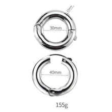 Load image into Gallery viewer, Adjustable Rounded Metal Cock Ring BDSM
