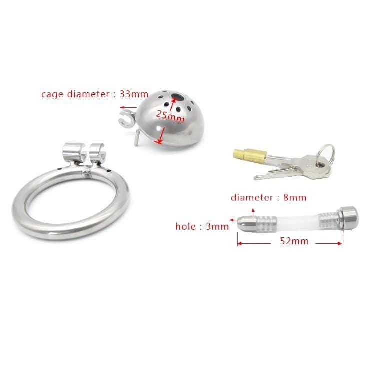 Reagan Male Chastity Device with Urethral Tube 0.98 inch long, gallery view 7