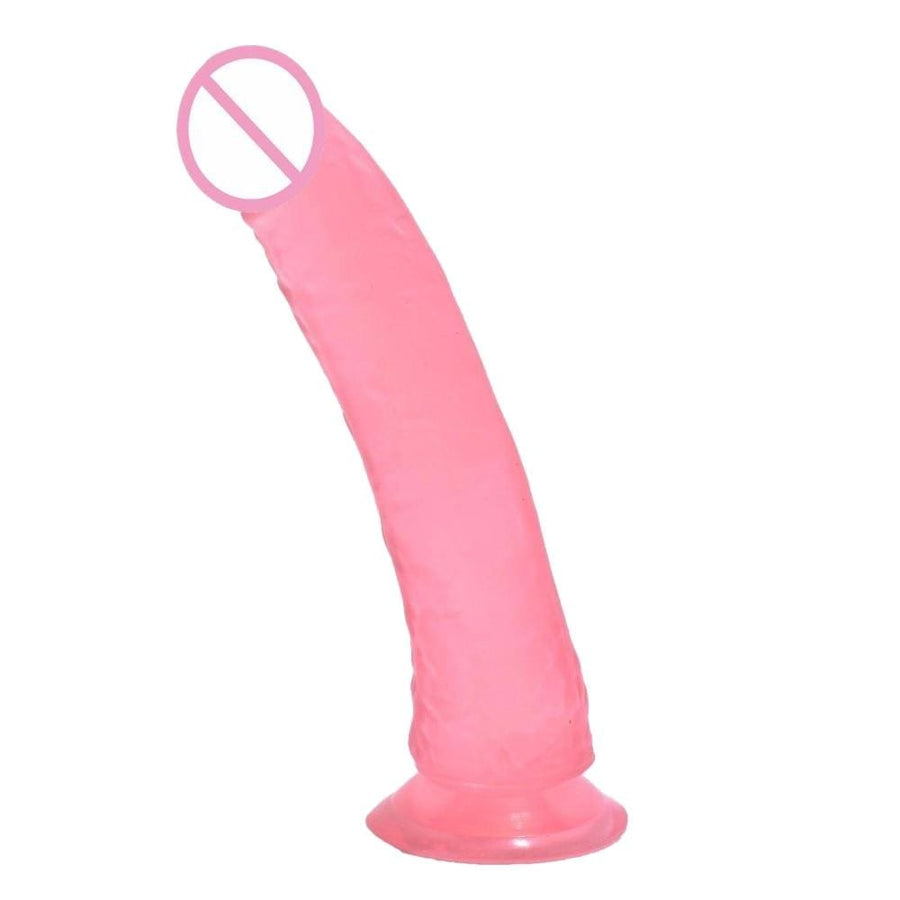 Flexible Jelly Sucker Pink Dildo BDSM, gallery view 5
