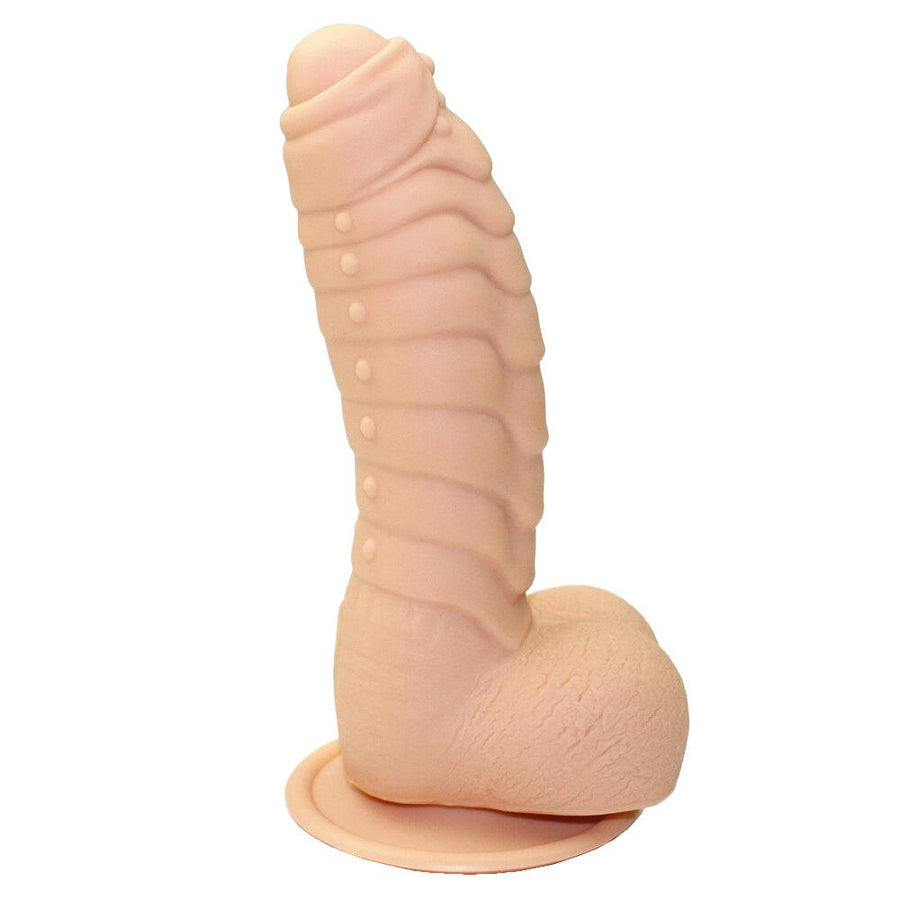 Scaly 6 Inch Suction Cup Dildo With Testicles BDSM, gallery view 6