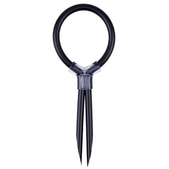 Black Silicone Lasso Cock Ring BDSM product view