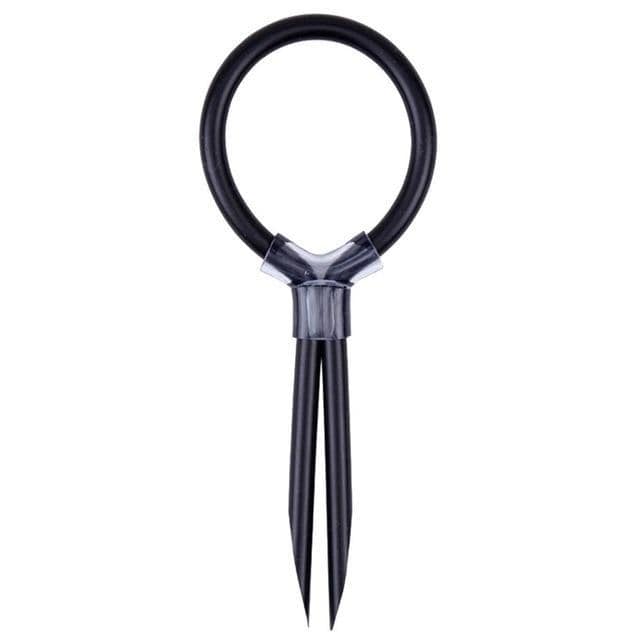 Black Silicone Lasso Cock Ring BDSM product view