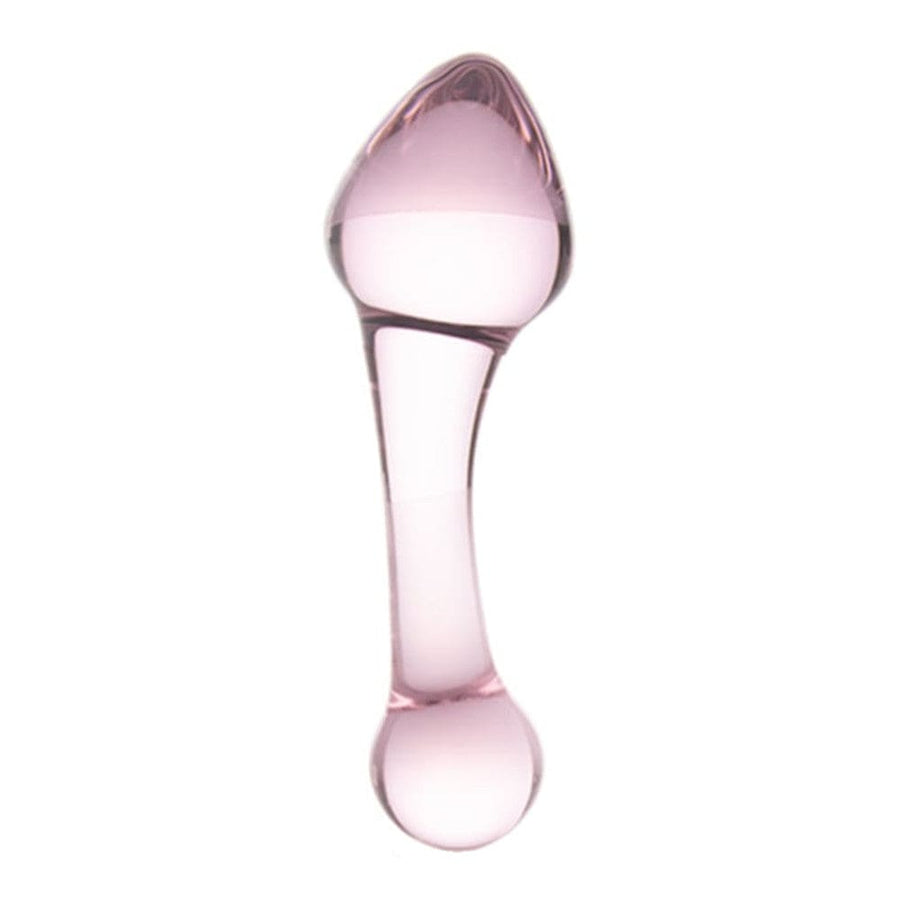 Pink Crystal Glass Plug 3 Piece Set BDSM, gallery view 4