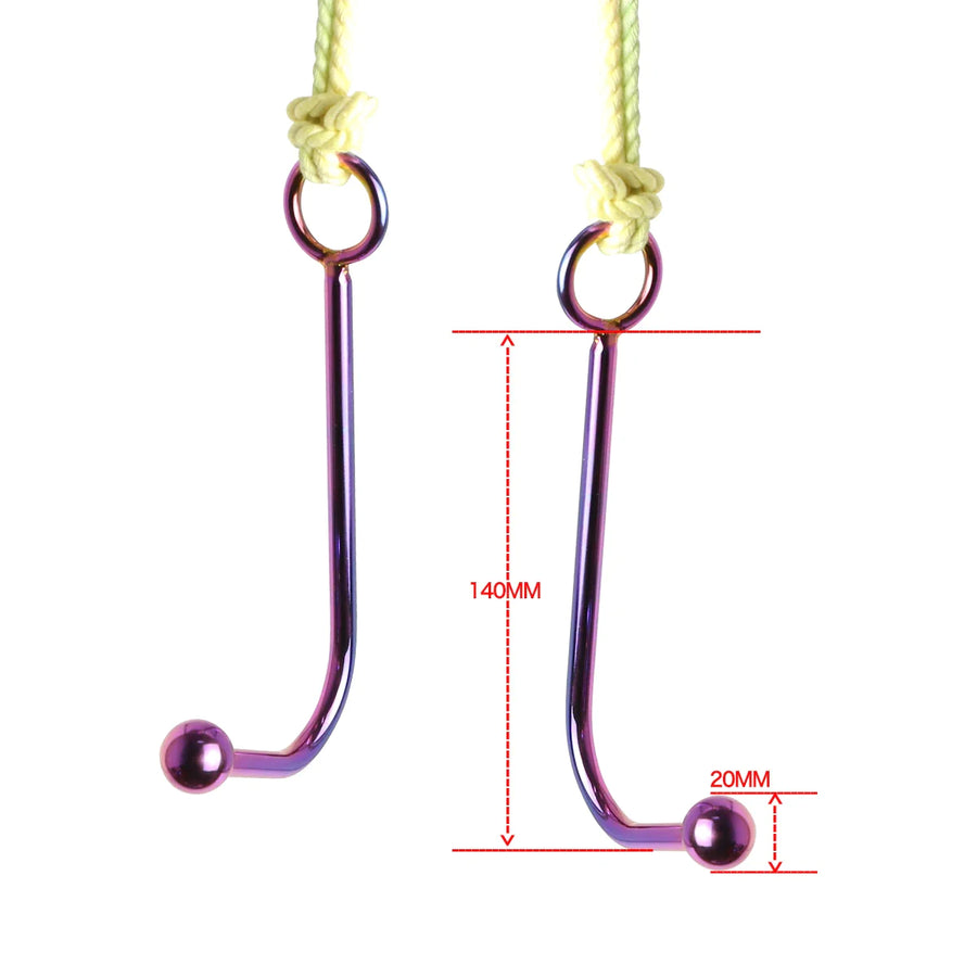 Rainbow Anal Hook Stainless steel, gallery view 2