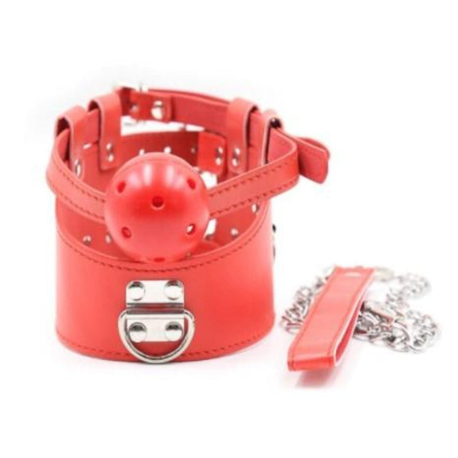 Open Mouth Gag Punishment Collar, gallery view 3