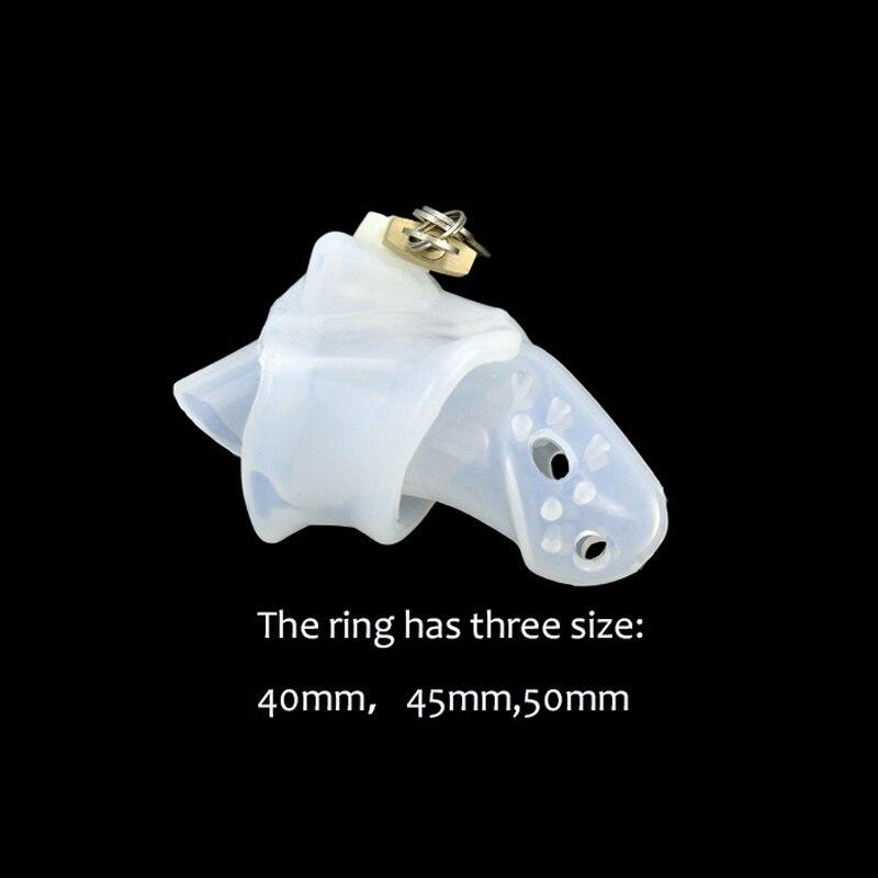 Sofia Chastity Cage 4.33 inches long size guide, gallery view 7