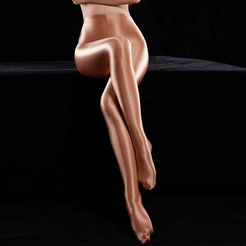 Sexy Tights Oil Pantyhose Shiny Stocking, gallery view 7