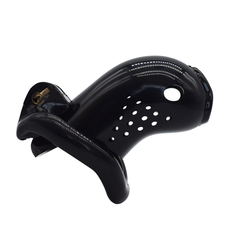 Black Plastic Chastity Cage product view