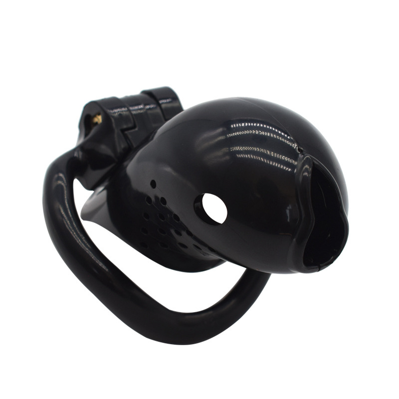 Black Plastic Chastity Cage, gallery view 3